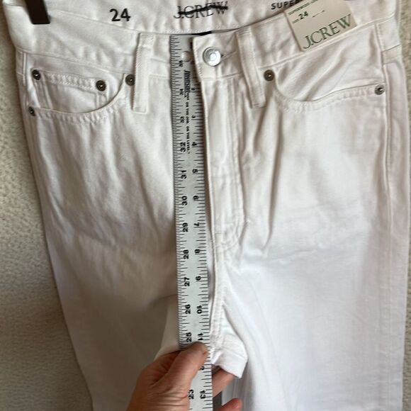 J Crew High-rise superwide-leg jean in white Womens Size 24 - Picture 7 of 12